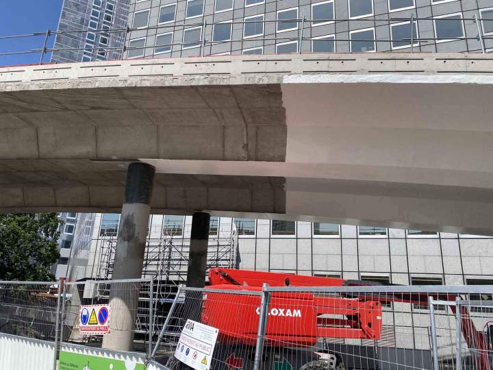 Traitement peinture technique sur ouvrage d'art Saint-Chéron