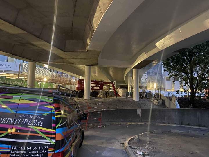 Traitement peinture technique sur ouvrage d'art Saint-Chéron