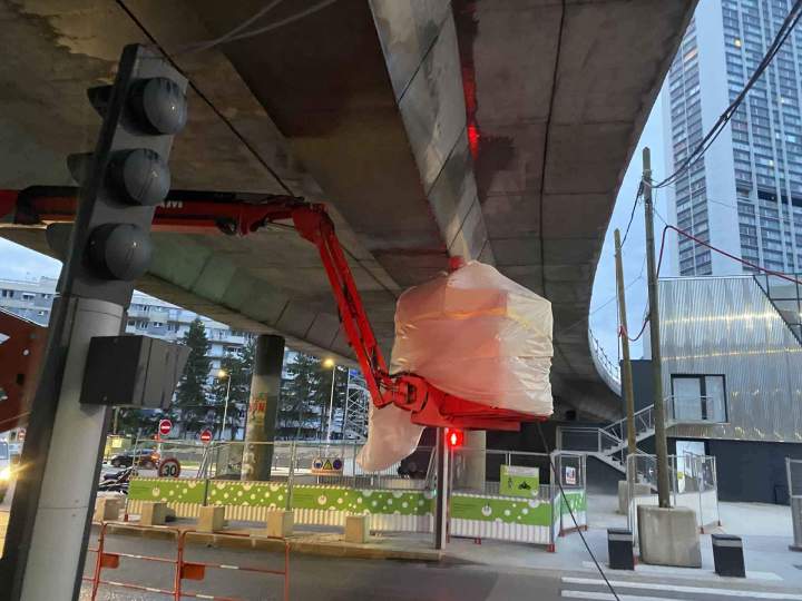 Traitement peinture technique sur ouvrage d'art Saint-Chéron