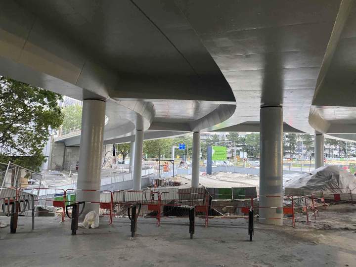 Traitement peinture technique sur ouvrage d'art Saint-Chéron