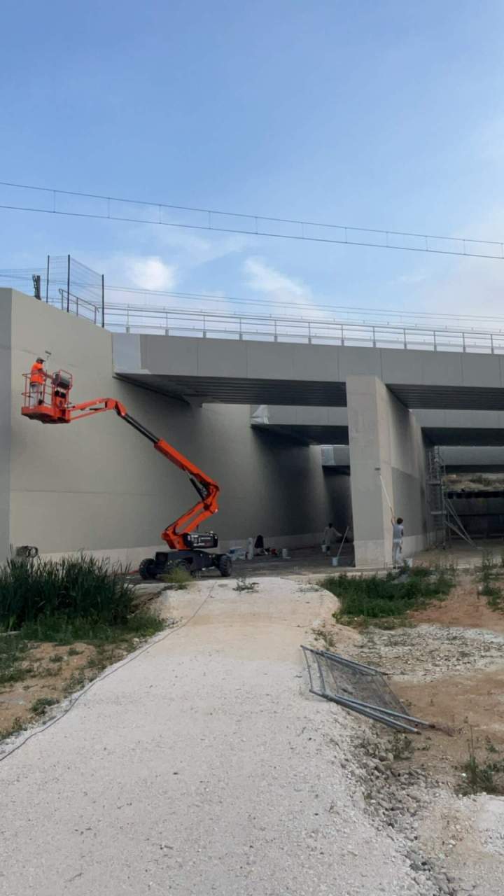 Traitement peinture technique sur ouvrage d'art Saint-Chéron
